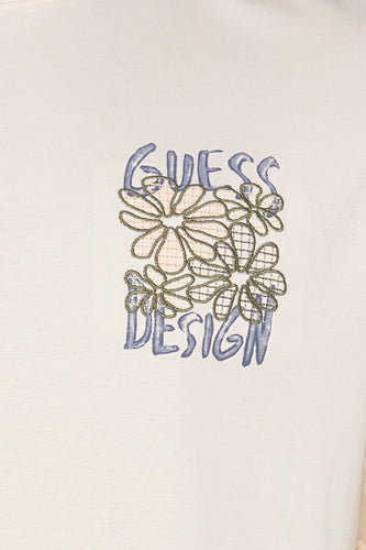 T-shirt met korte mouwen - Ecru - Guess®