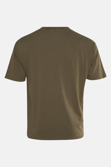 T-shirt vert de mantestes courtes Guess Guess, couleur couleur couleur et une forme classique.