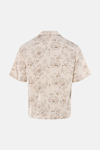 Hemd met korte mouwen - beige