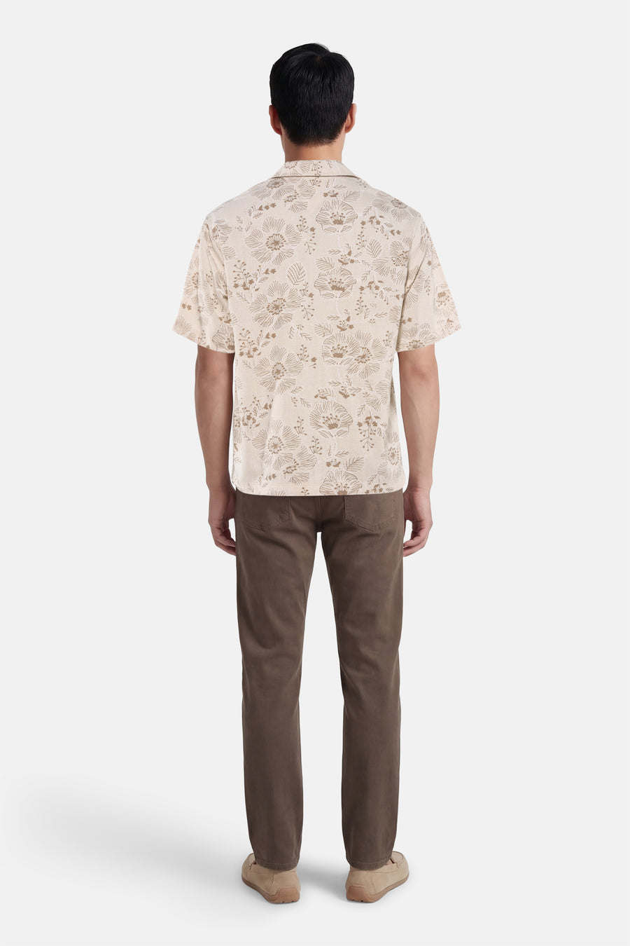 Hemd met korte mouwen - beige