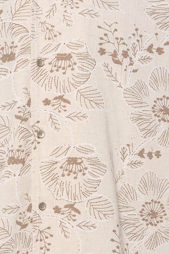 Hemd met korte mouwen - beige