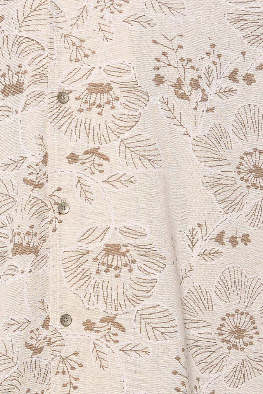 Hemd met korte mouwen - beige