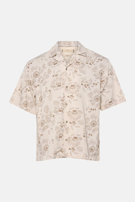 Hemd met korte mouwen - beige