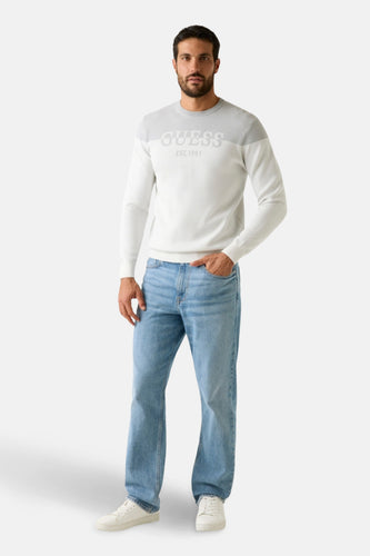 Pull met ronde hals - grijs - Guess®