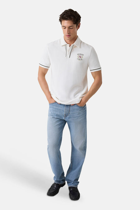Polo met korte mouwen - wit