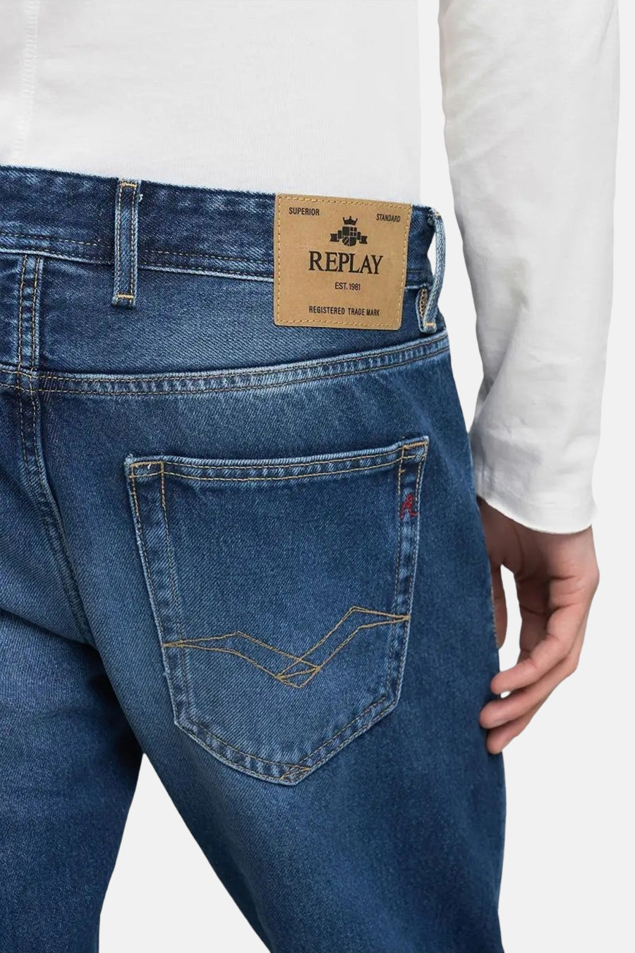 GROVER - Mid blue denim - REPLAY