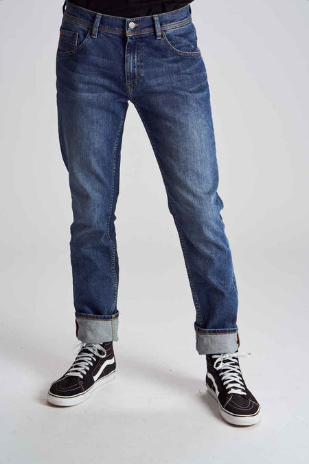 Jeans slim Mid blue denim - Le Fabuleux Marcel de Bruxelles