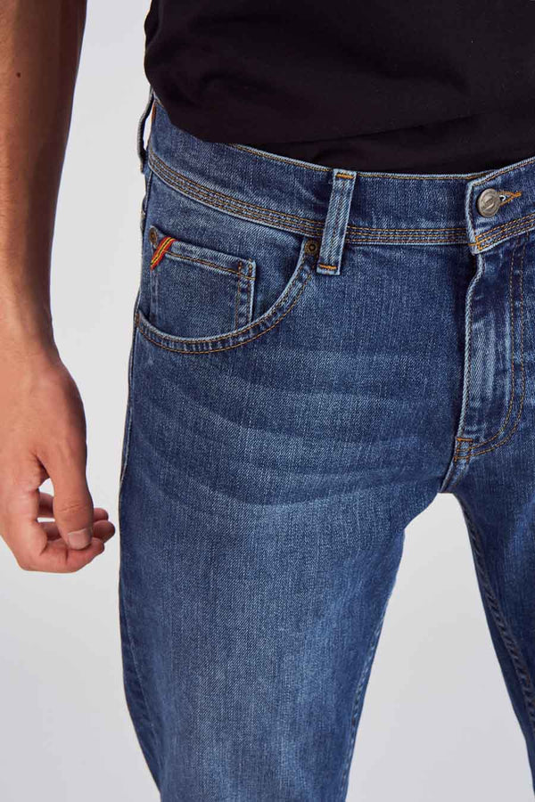 Jeans slim Mid blue denim - Le Fabuleux Marcel de Bruxelles