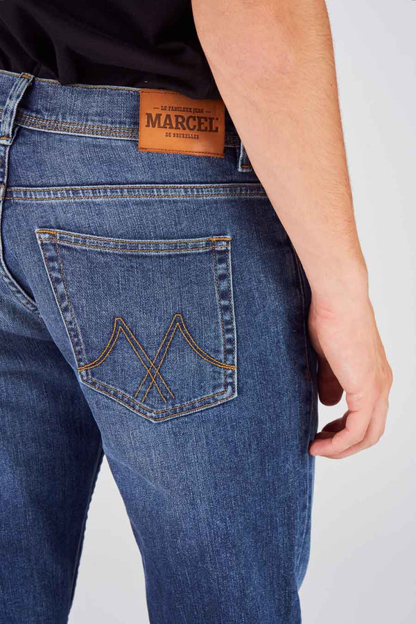 Jeans slim Mid blue denim - Le Fabuleux Marcel de Bruxelles