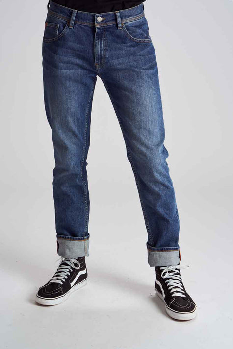 Jeans slim Mid blue denim - Le Fabuleux Marcel de Bruxelles