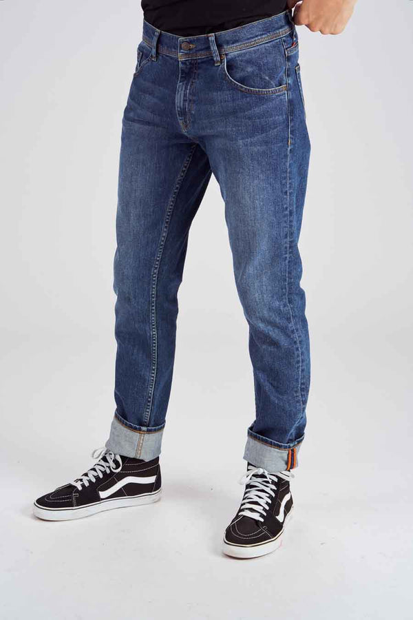 Jeans slim Mid blue denim - Le Fabuleux Marcel de Bruxelles