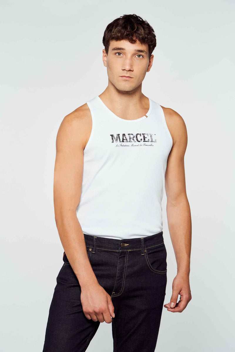 Débardeur Blanc - Le Fabuleux Marcel de Bruxelles