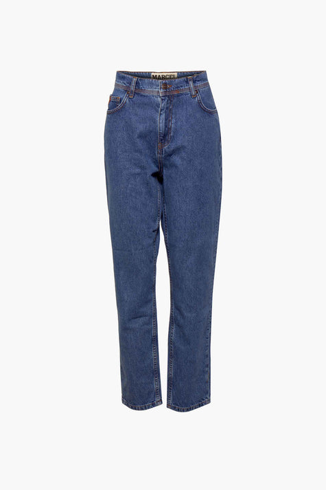 Mom jeans - dark blue denim