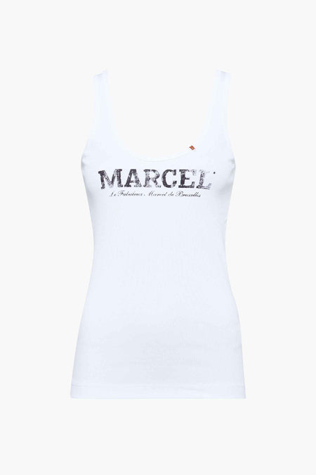 Tanktop Wit - Le Fabuleux Marcel de Bruxelles