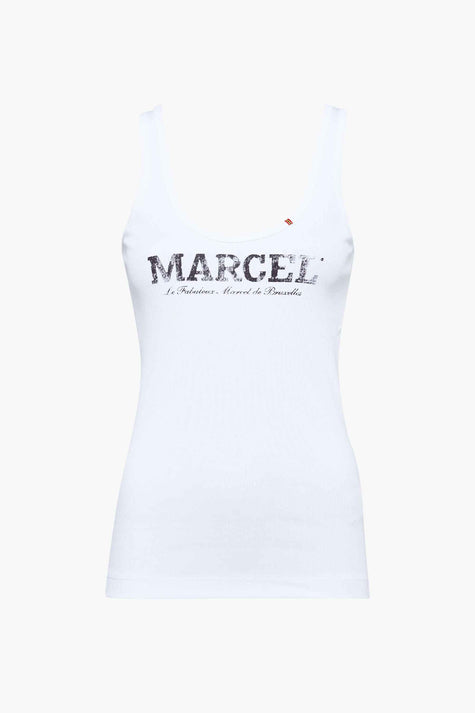 Tanktop Wit - Le Fabuleux Marcel de Bruxelles