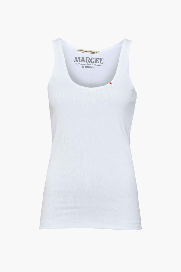 Tanktop Wit - Le Fabuleux Marcel de Bruxelles