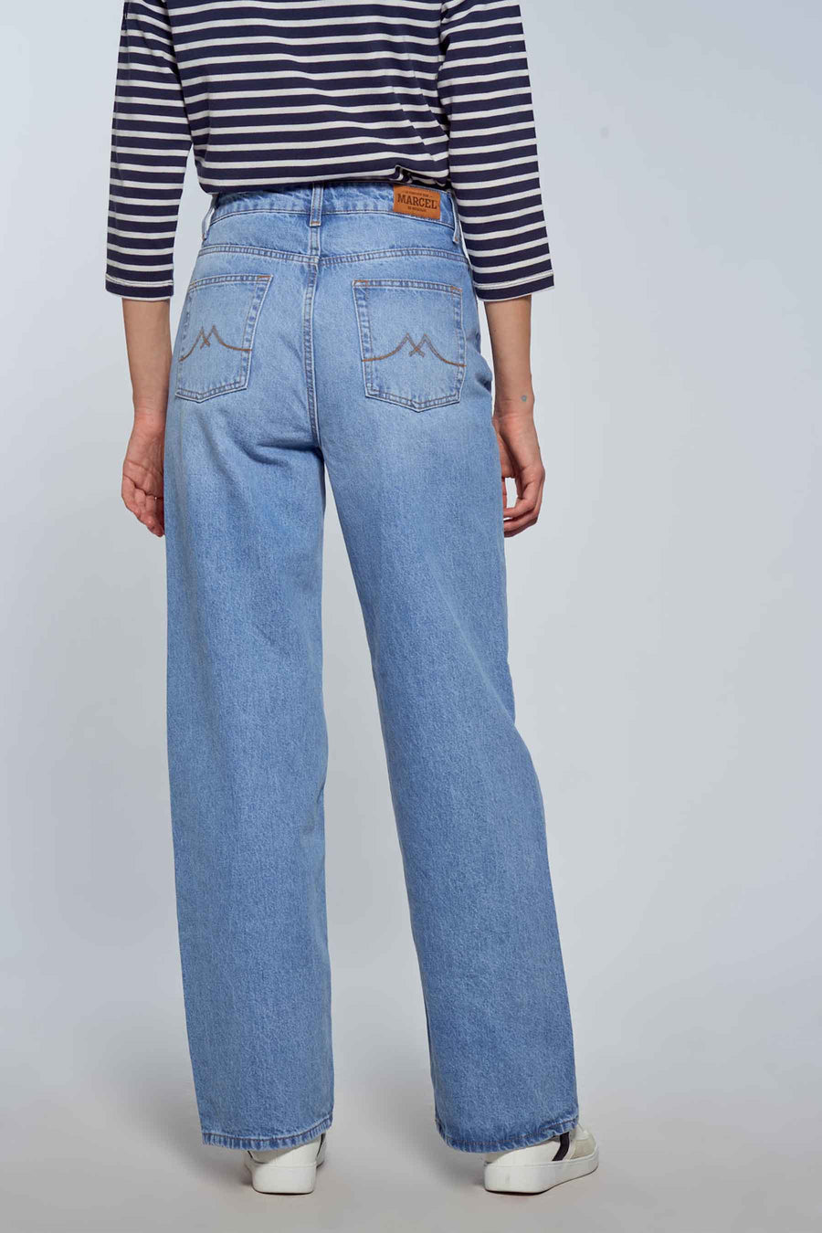 LE JEAN WIDE - light blue denim