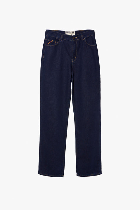 Jean à coupe droite - bleu