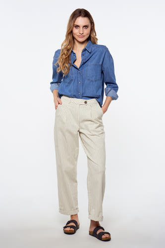 Hemd met lange mouwen - mid blue de