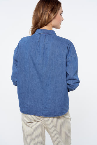 Hemd met lange mouwen - mid blue de