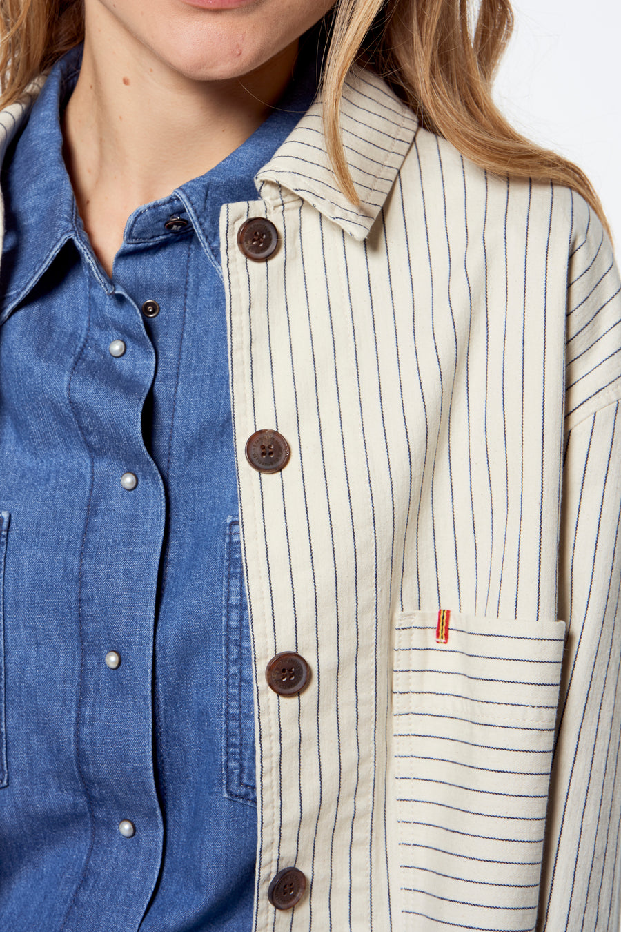Hemd met lange mouwen - mid blue de