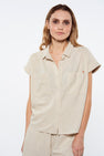 Chemise &agrave; manches courtes - ecru