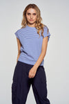 Top (korte mouwen) Blauw - Le Fabuleux Marcel de Bruxelles