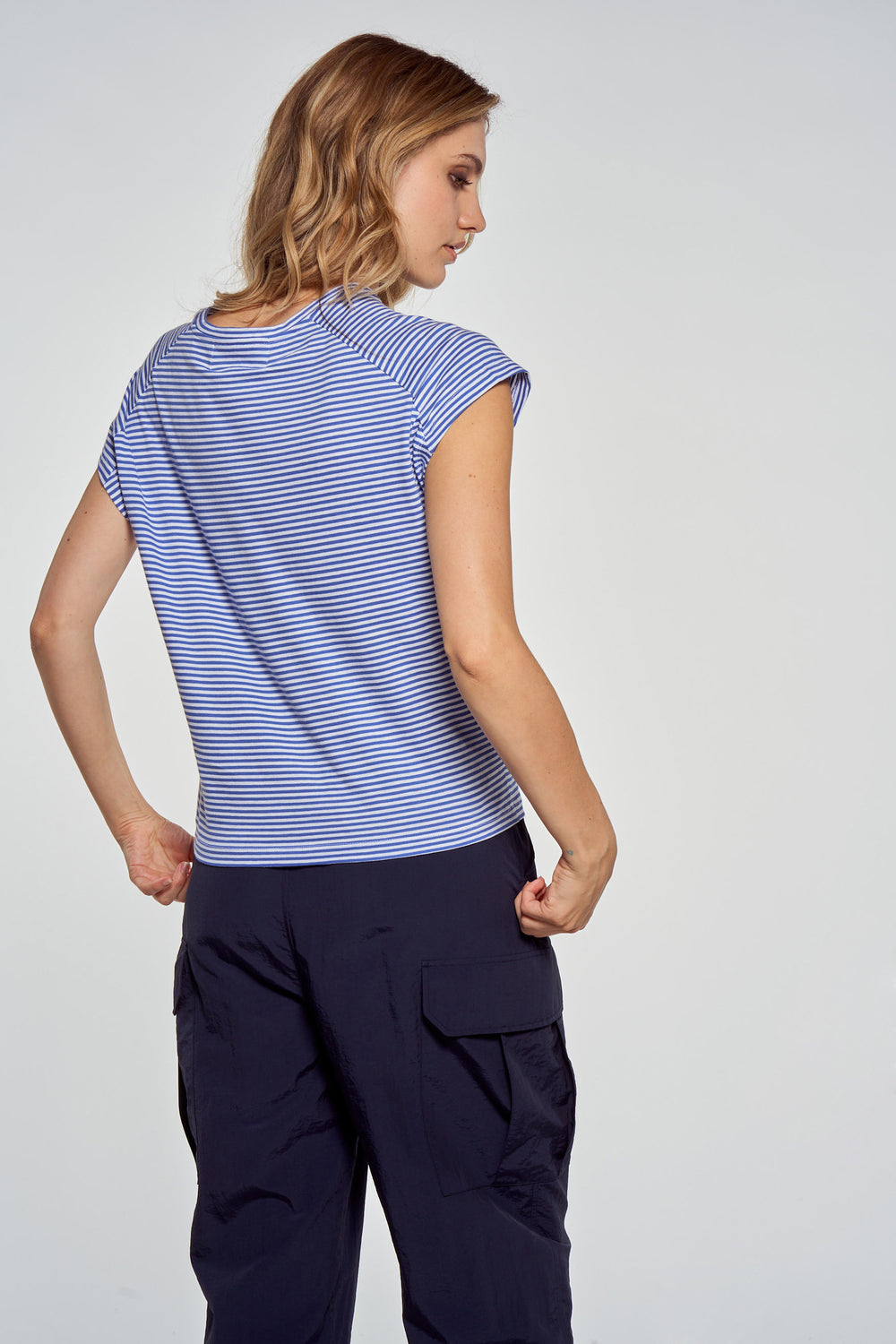 Top (korte mouwen) Blauw - Le Fabuleux Marcel de Bruxelles