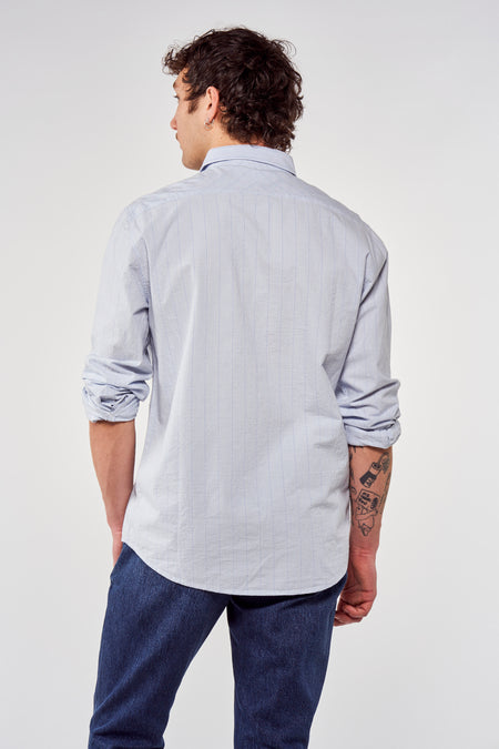 Chemise &agrave; manches longues - bleu