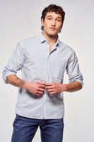 Hemd met lange mouwen - blauw