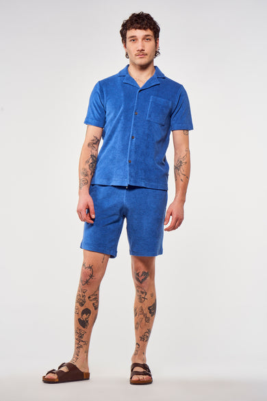Chemise &agrave; manches courtes - bleu