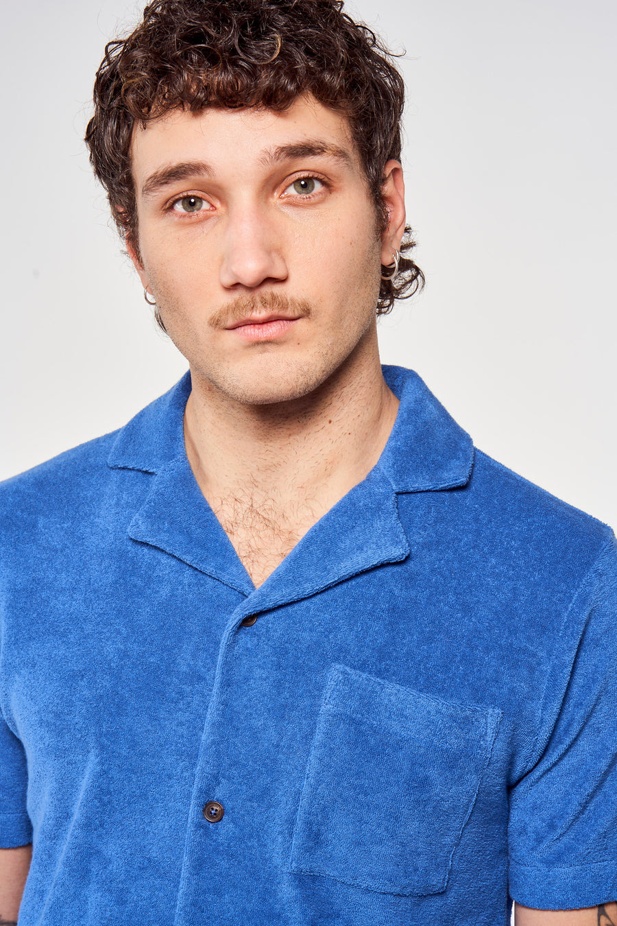 Chemise &agrave; manches courtes - bleu