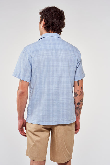 Hemd met korte mouwen - blauw
