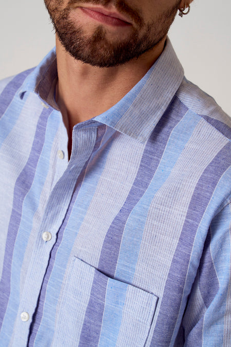 Chemise (manches longues) Bleu - Le Fabuleux Marcel de Bruxelles