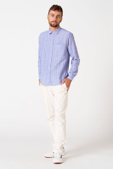 Hemd met korte mouwen - blauw
