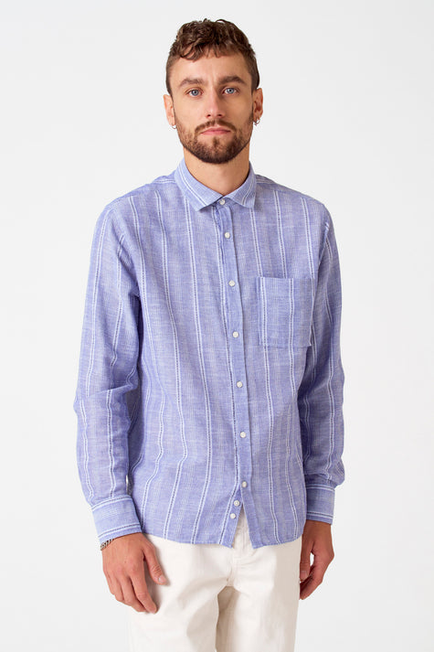 Chemise (manches longues) Bleu - Le Fabuleux Marcel de Bruxelles