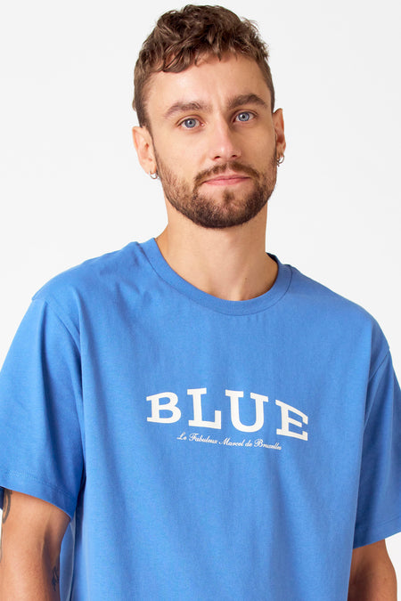 T-shirt (korte mouwen) Blauw - Le Fabuleux Marcel de Bruxelles