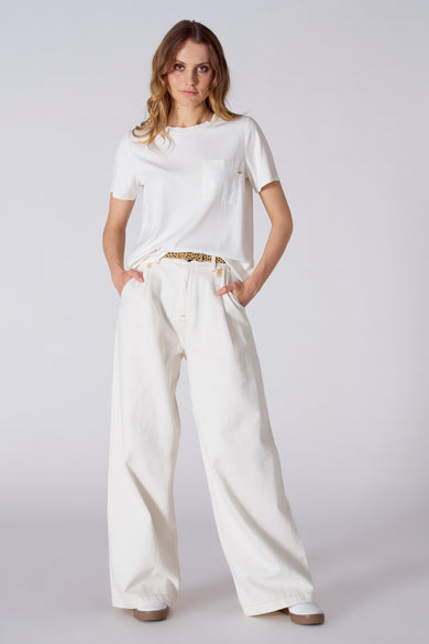 Jeans coloré Off white denim - Le Fabuleux Marcel de Bruxelles