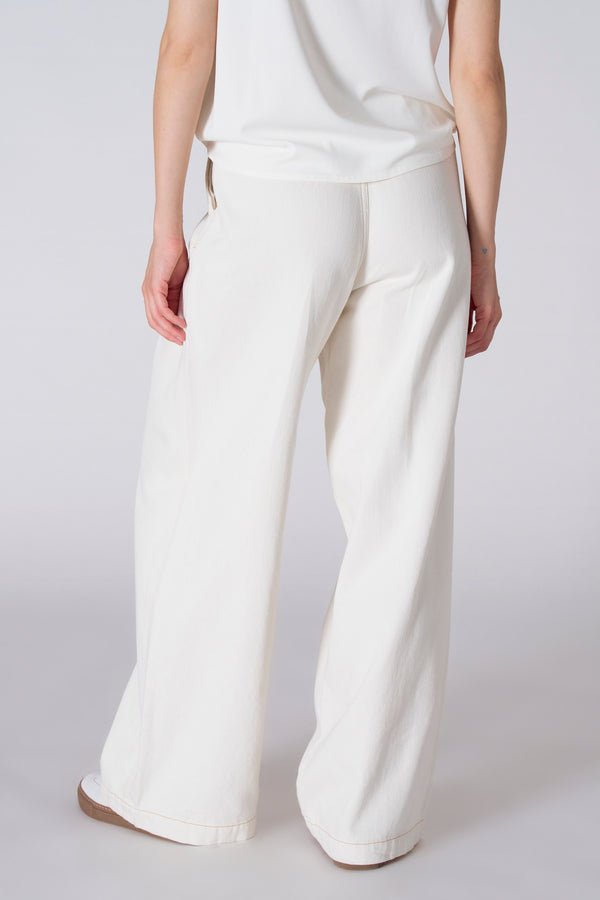 Colored jeans Off white denim - Le Fabuleux Marcel de Bruxelles
