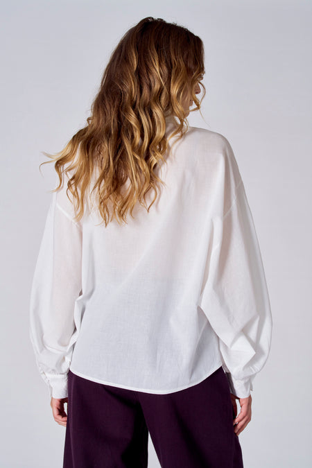 Blouse met lange mouwen - wit