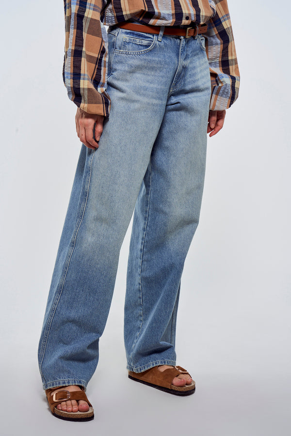 Jeans wide Light blue denim - Le Fabuleux Marcel de Bruxelles