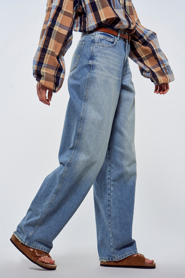 Jeans wide Light blue denim - Le Fabuleux Marcel de Bruxelles