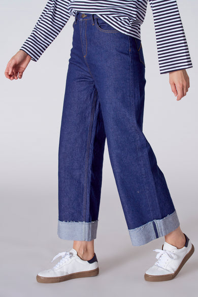 LAURENCE - dark blue denim