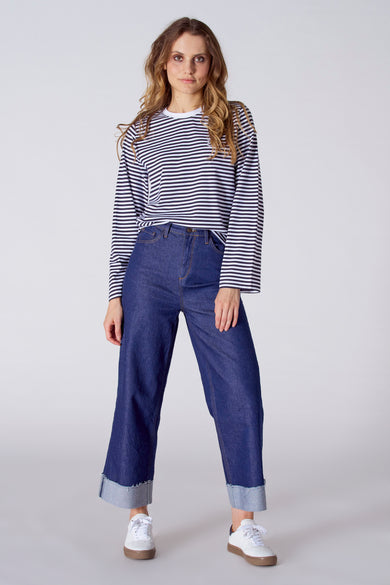 LAURENCE - dark blue denim