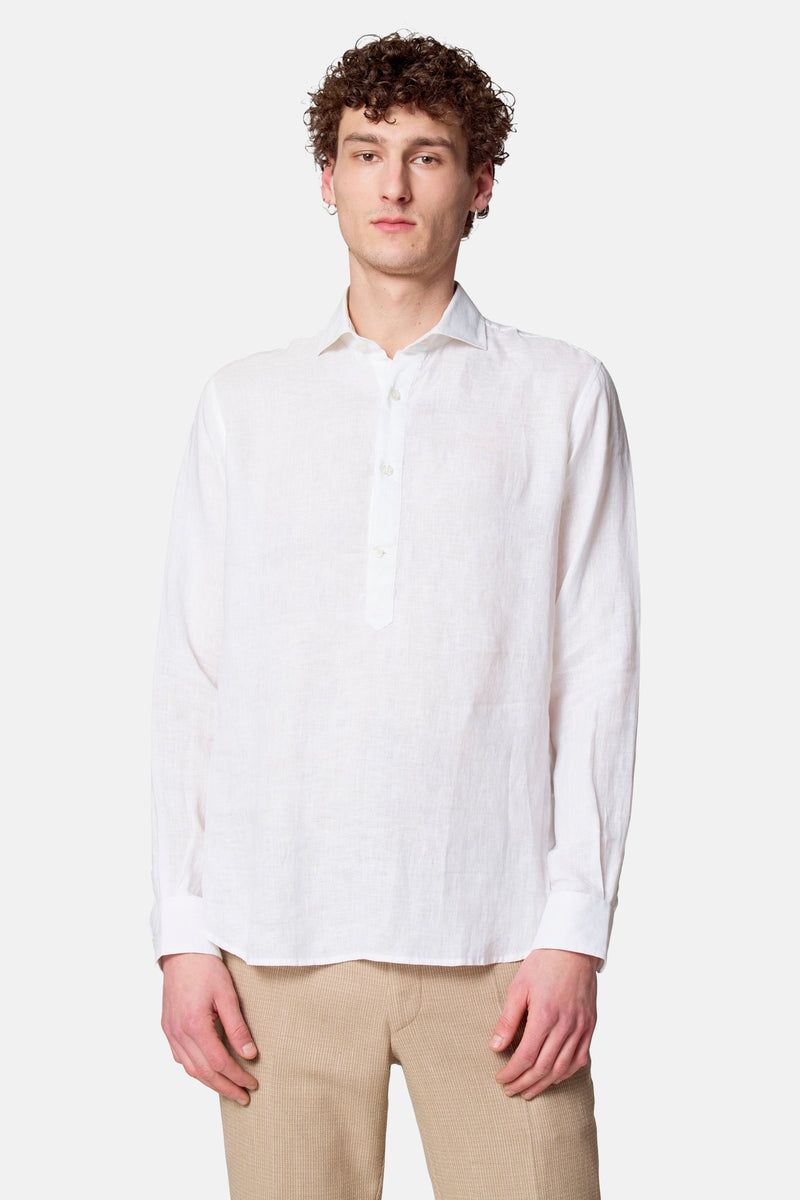 Chemise à manches longues - blanc