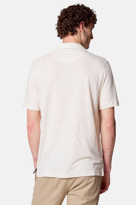 Polo met korte mouwen - beige