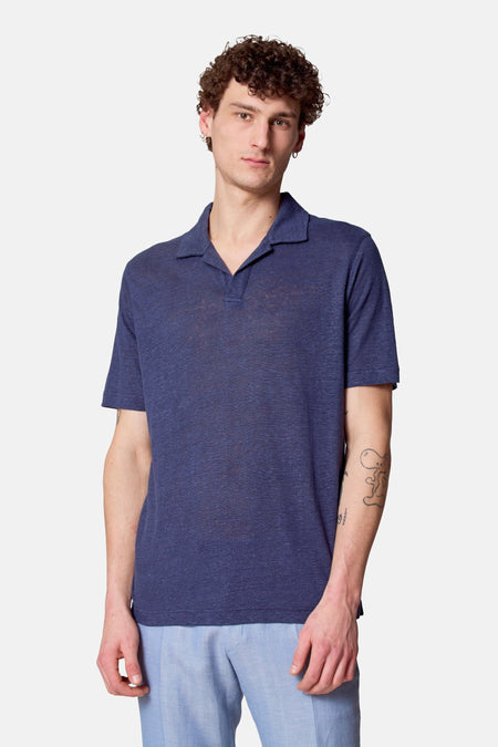 Polo met korte mouwen - blauw