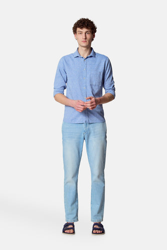 Hemd met lange mouwen - blauw