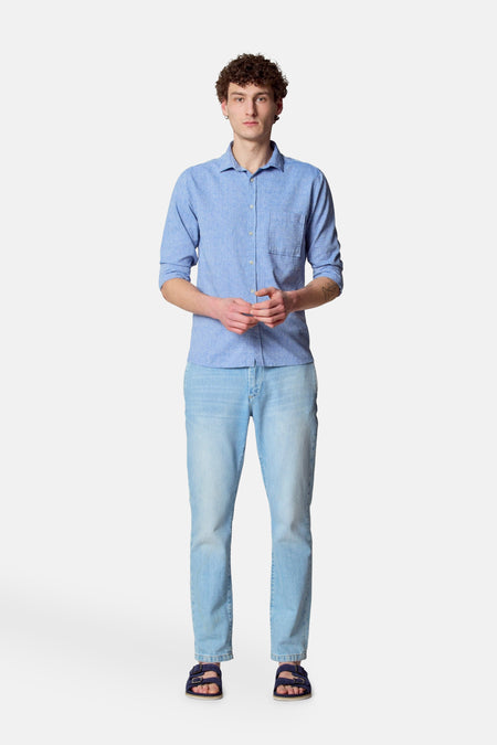 Hemd (lange mouwen) Blauw - Le Fabuleux Marcel de Bruxelles