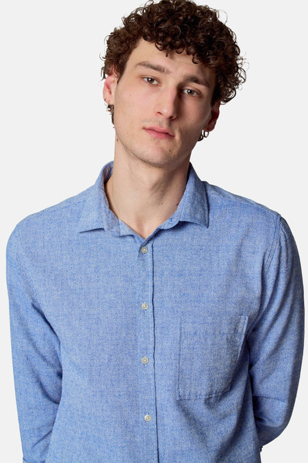 Hemd (lange mouwen) Blauw - Le Fabuleux Marcel de Bruxelles